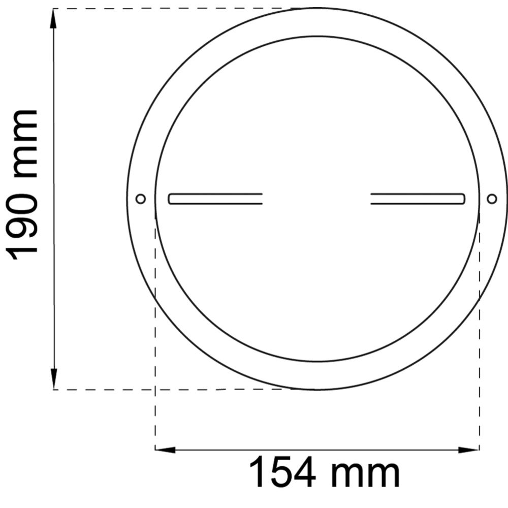 Habo tallriksventil 80 154 mm aluminium