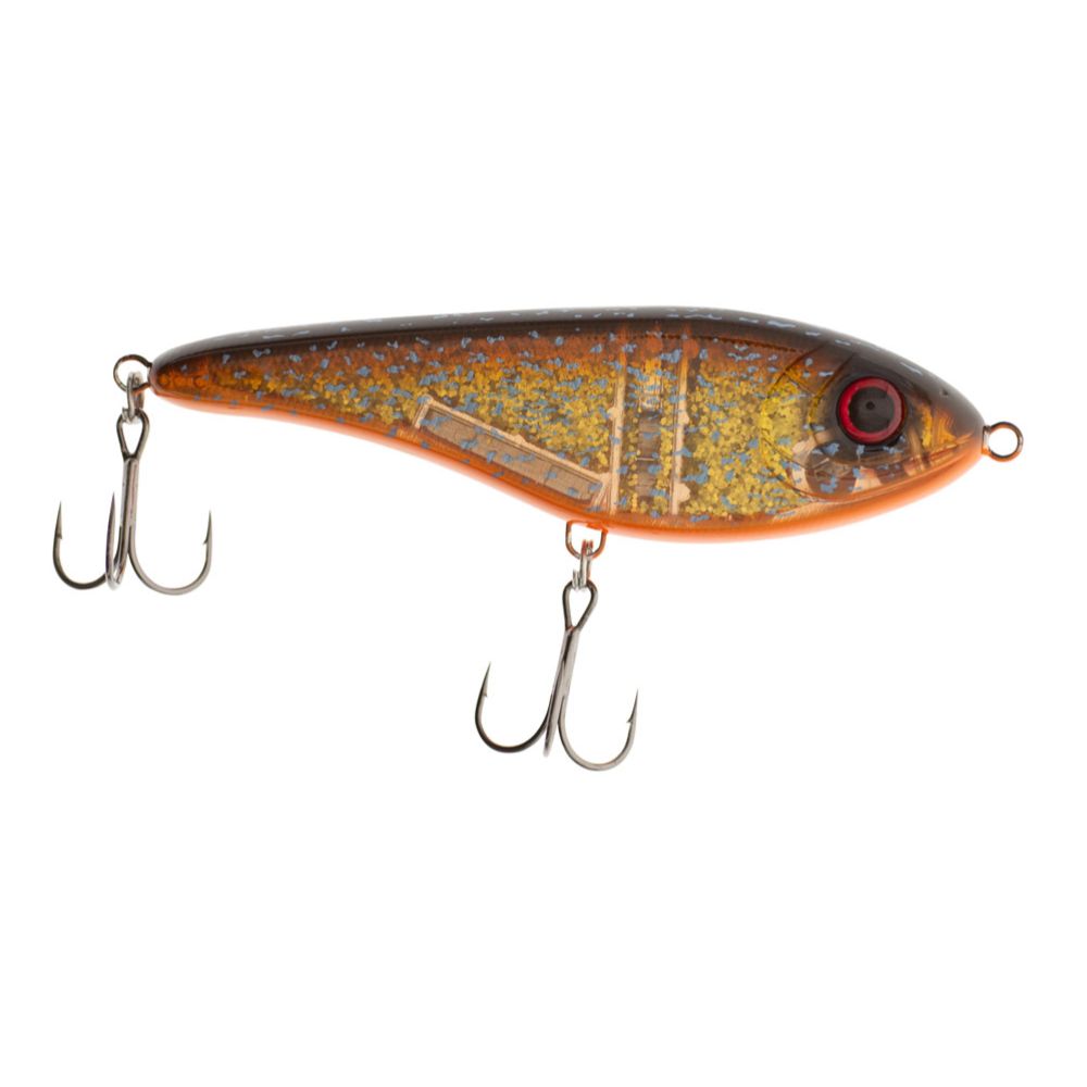 Strike Pro Buster Jerk 15 cm 75 g uppoava jerkki Black Okoboji Perch C504F
