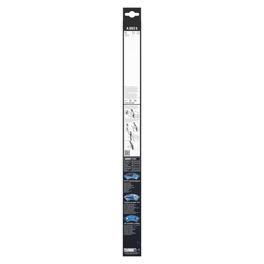 Bosch AeroTwin A893S klaasipuhasti harjade paar 55 + 55 cm