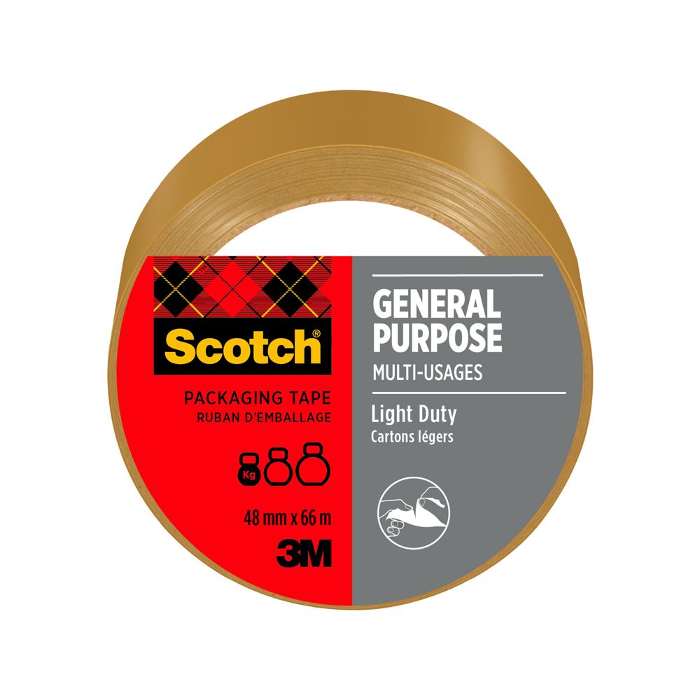 Scotch pruun pakkimisteip, 66 m x 48 mm