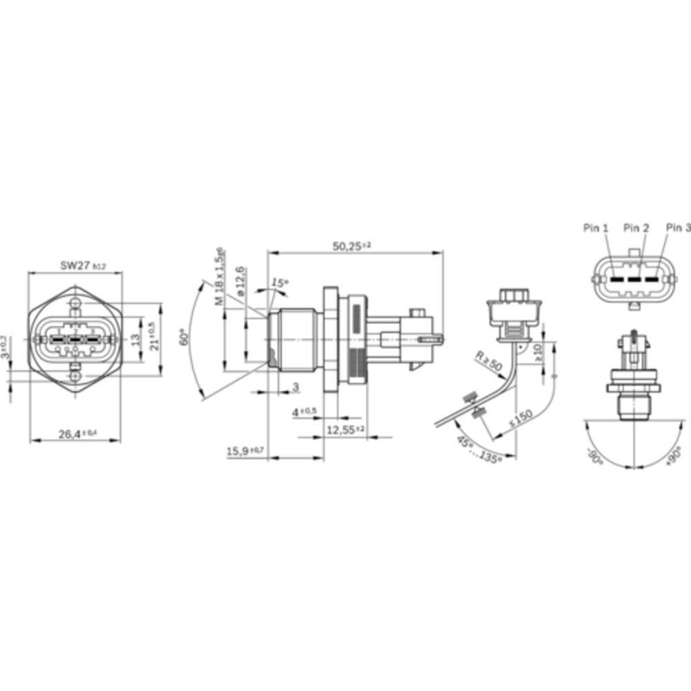 Sensor, bränsletryck 28-00479