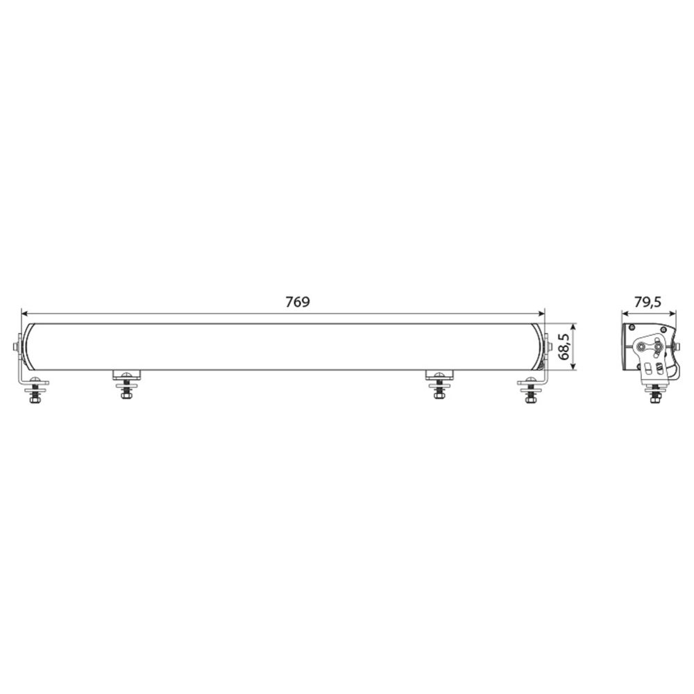 Optibeam Super Captain Dual 800 LED-kaukovalo Ref.40