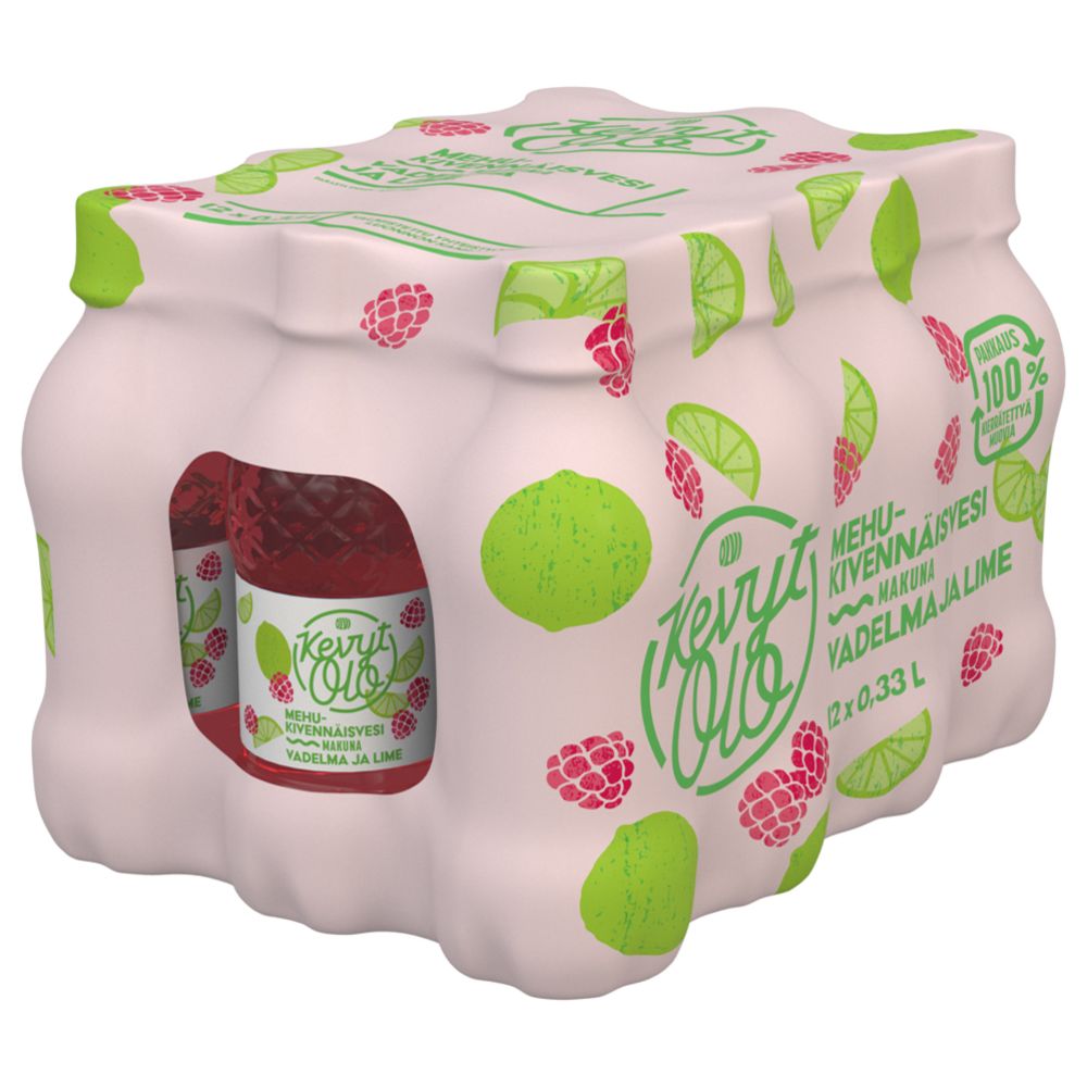 KevytOlo Vadelma-Lime mehukv 0,33 l kmp 2x12-pakki kenno