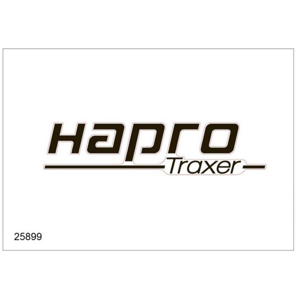 Hapro 25899 Traxer küljekleebis, must (Titanium/Pure White)