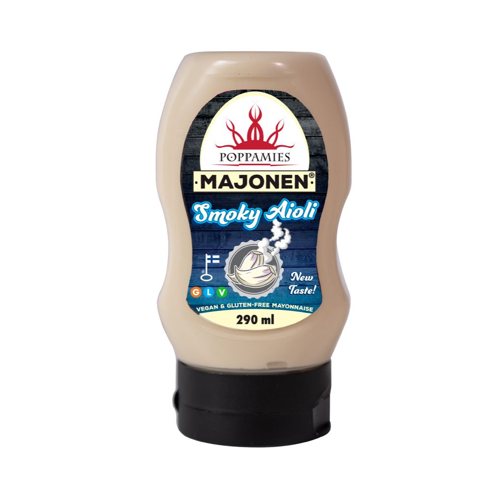 Poppamies Majonen Smoky Aioli majonees, 290 ml