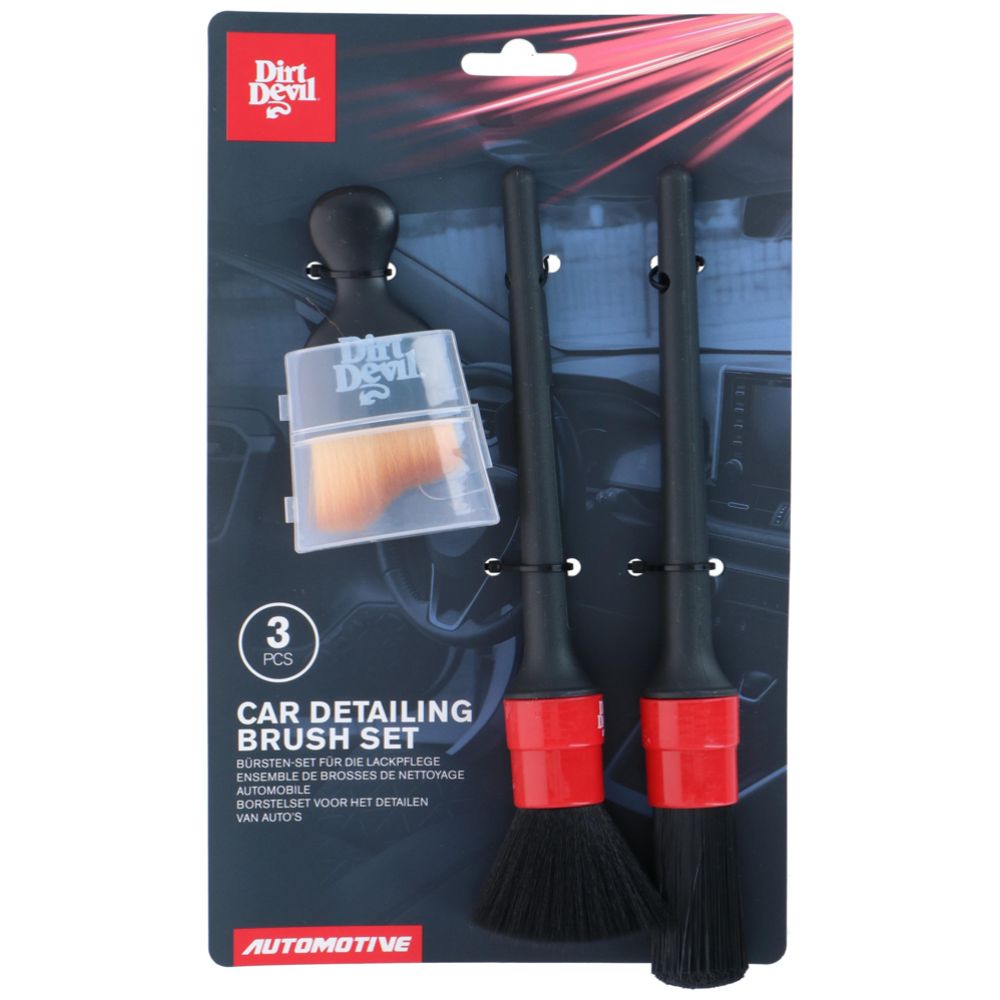 Dirt Devil Auton sisätilojen puhdistusharjasetti 3 kpl