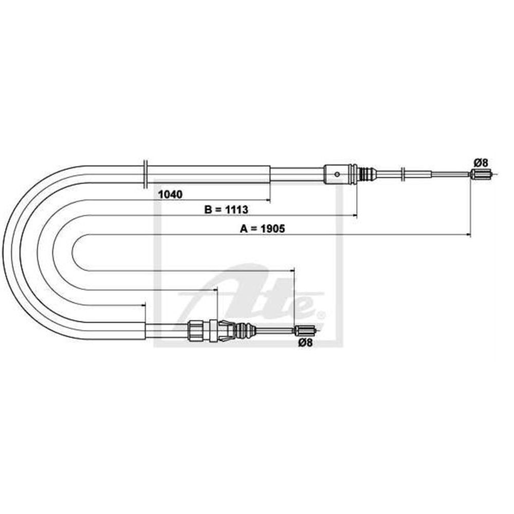 Käsijarruvaijeri 24-7910
