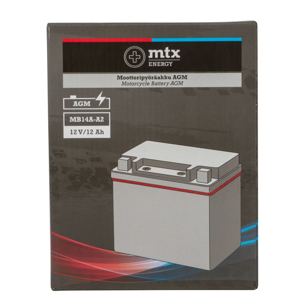 MTX Energy AGM-aku 12 V 12 Ah "MB14A-A2" (P134 x L90 x K176 mm)