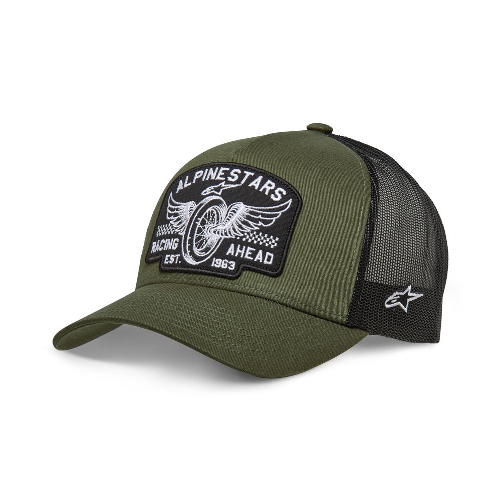 Alpinestars Heritage Patch Trucker nokamüts, roheline/must
