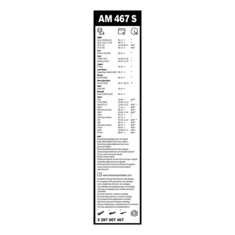Bosch AeroTwin MultiClip-pari AM467S