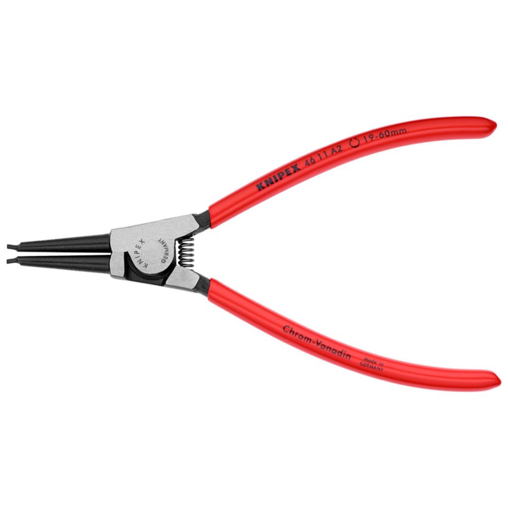 Knipex® 46 11 A2 lukustusrõngatangid sirged avavad 19-60 mm 180 mm