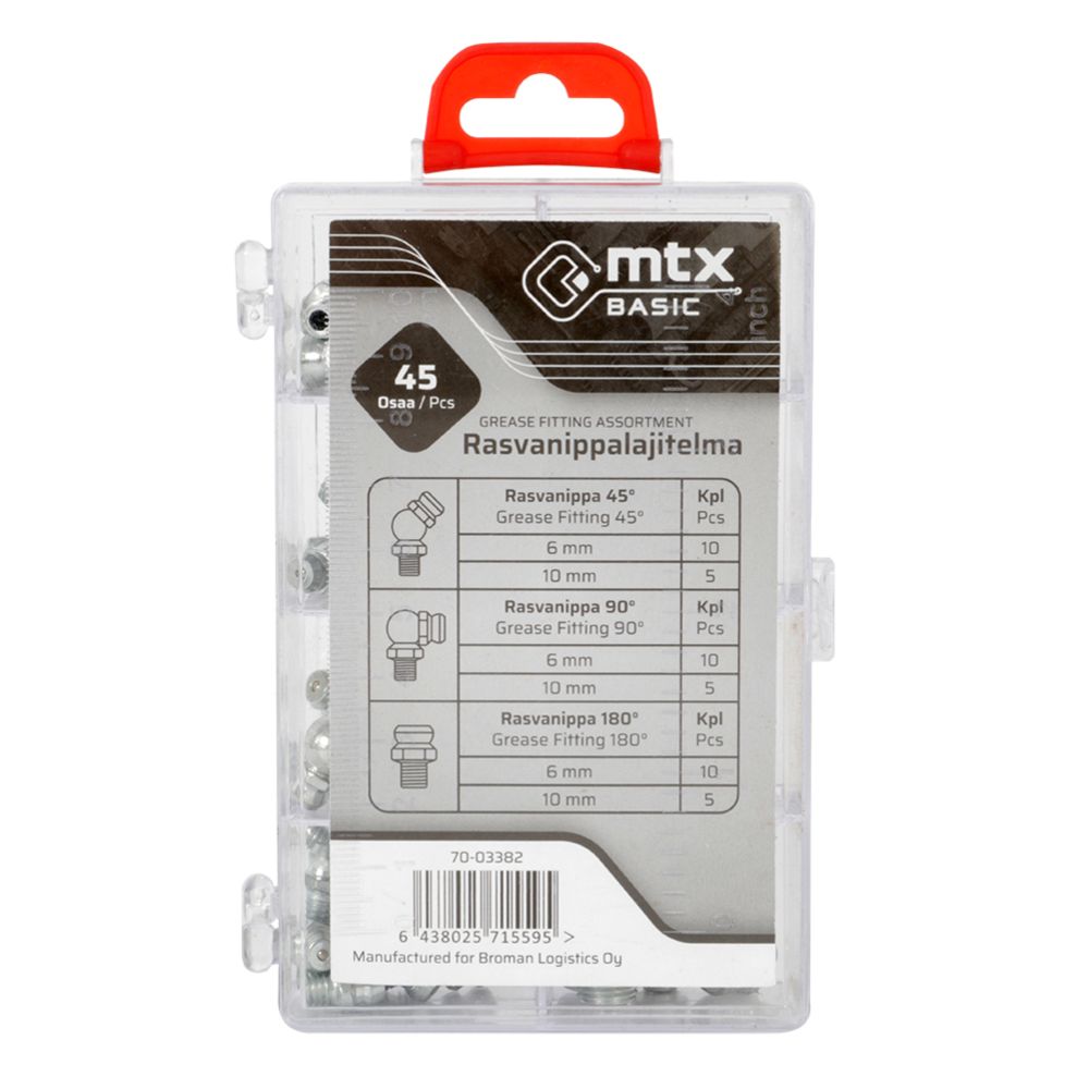 MTX Basic määrdeniplite komplekt 45 osa