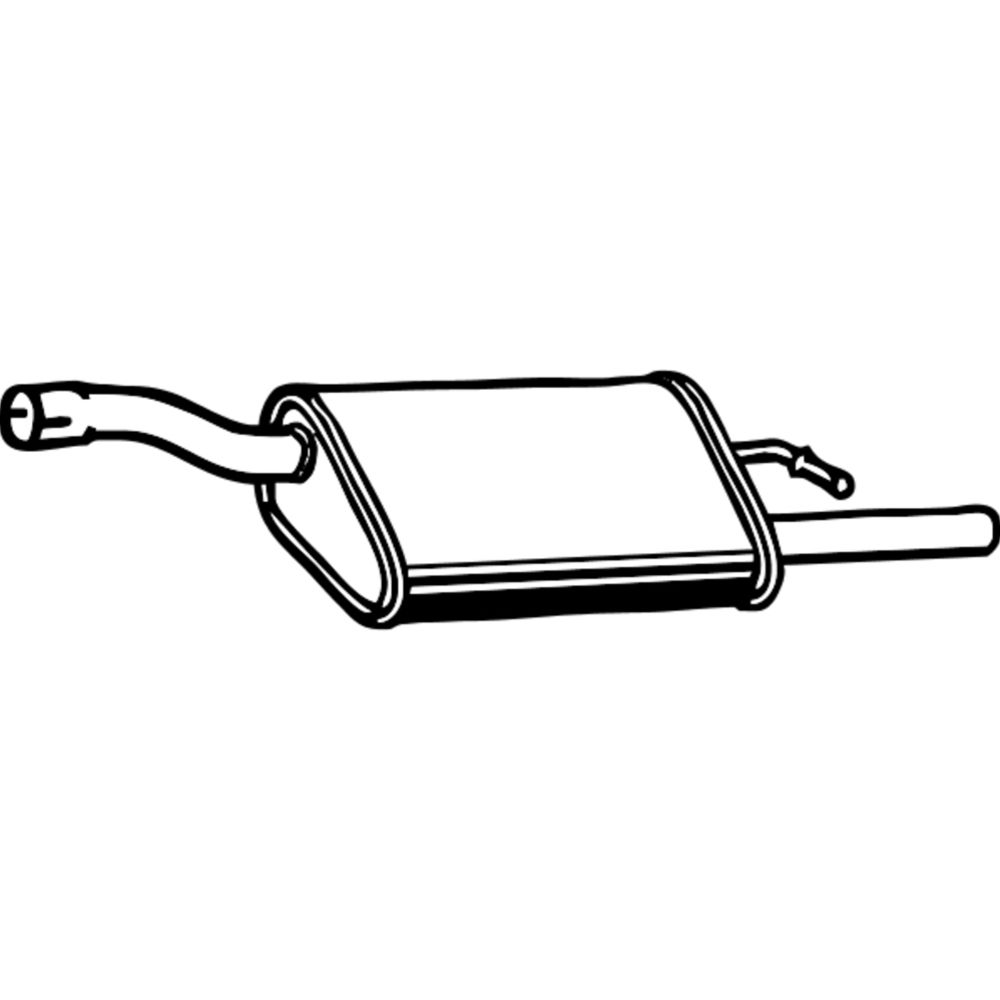 Bakre ljuddämpare 14-2748