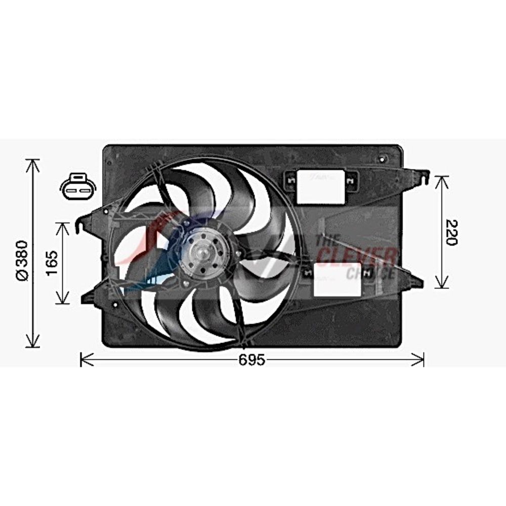 Mootorijahutuse ventilaator 13-01514