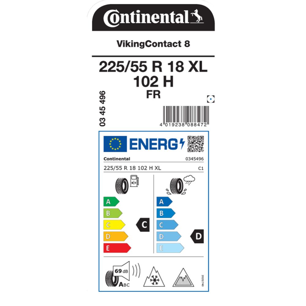 Continental VikingContact 8 225/55 R18 102H XL friktionsdäck