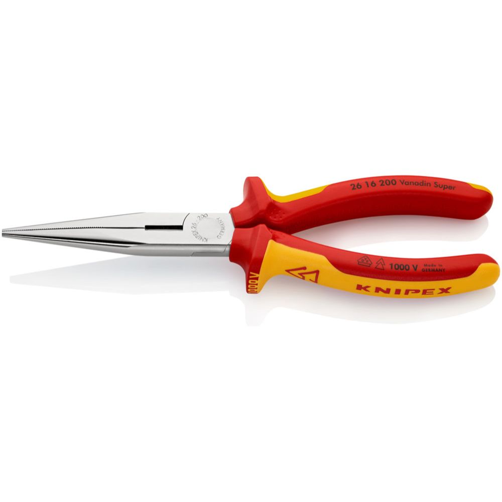 Knipex® 26 16 200 VDE pikkmokktangid 200 mm sirged