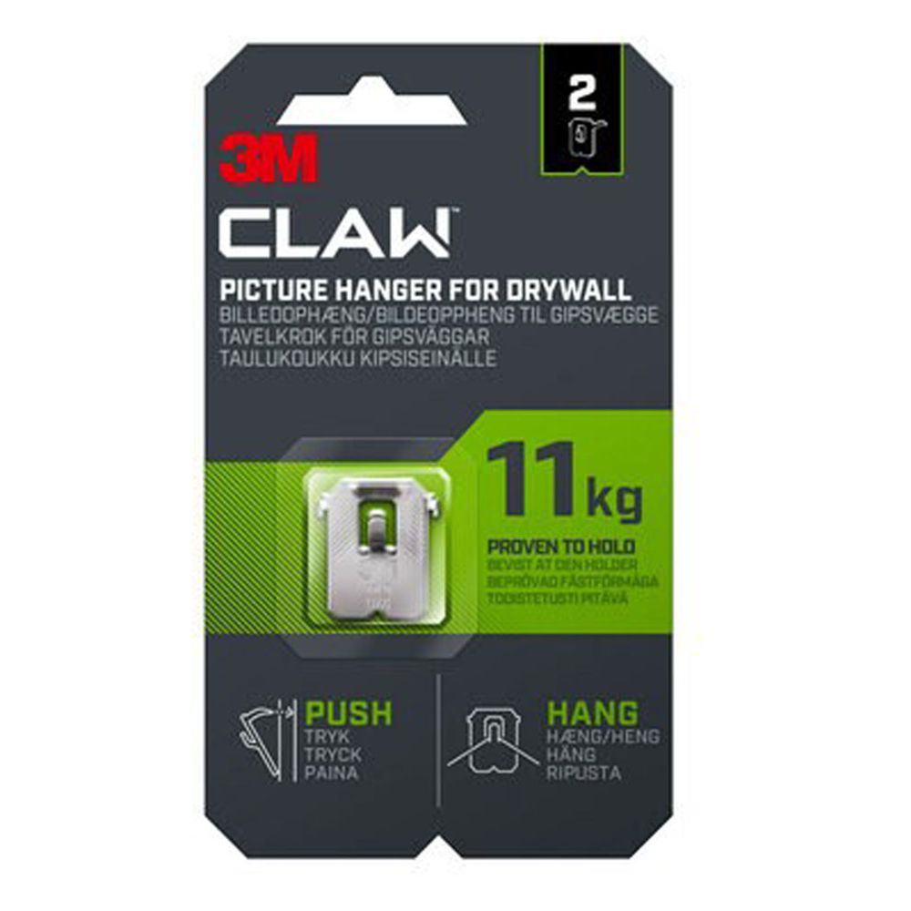 3M™ CLAW taulukoukku kipsilevylle 11 kg 2 kpl