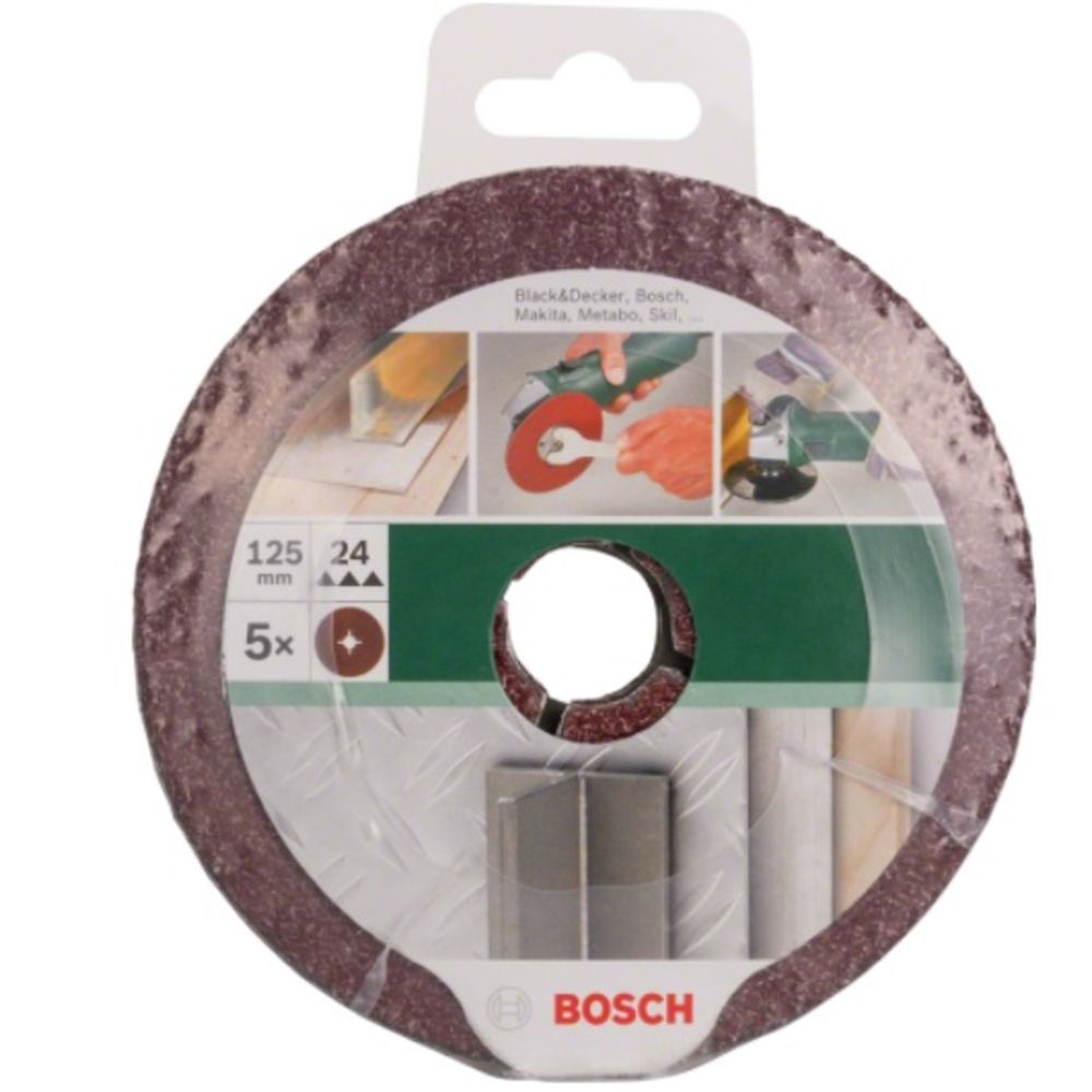 Bosch Fiiberlaikka 125mm K80 5kpl