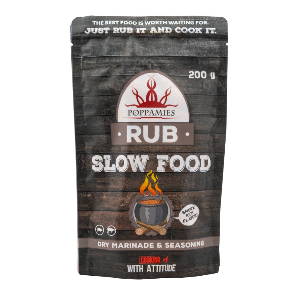 Poppamies Rub Slow Food maitseainesegu, 200 g