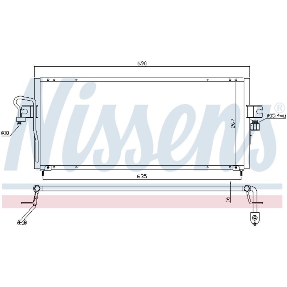 Ilmastointilaitteen lauhdutin 30-00229