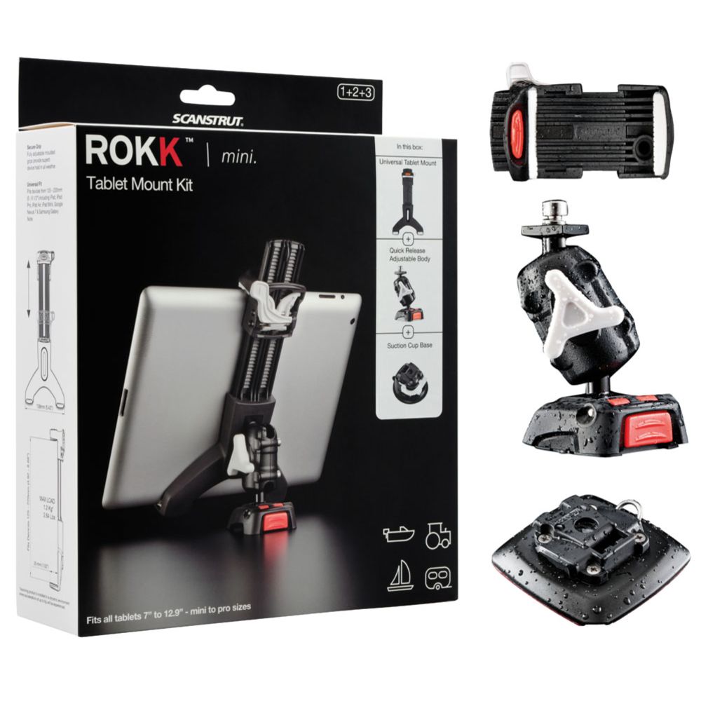 Scanstrut Rokk mini kiinnikesarja tabletille, liimattava