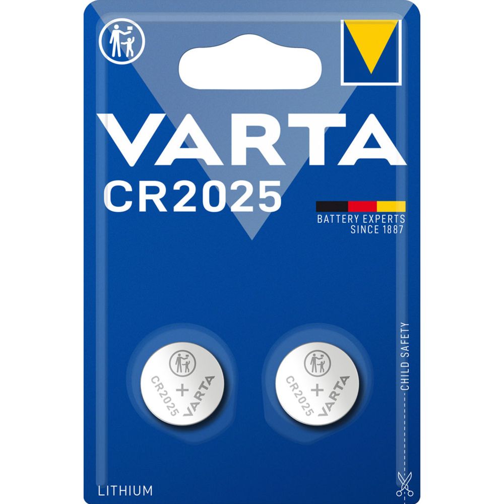 VARTA CR2025 nappiparisto, 2 kpl