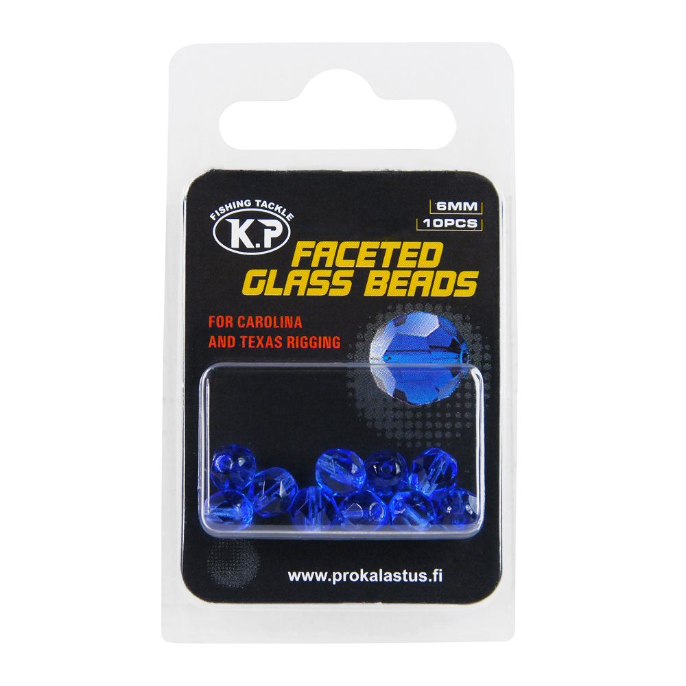 K.P Baits glaspärlor 6 mm 10 st.