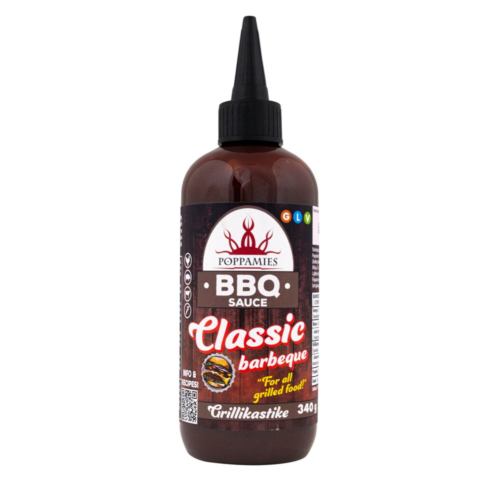 Poppamies BBQ Sauce Classic barbeque grillikaste, 340 g