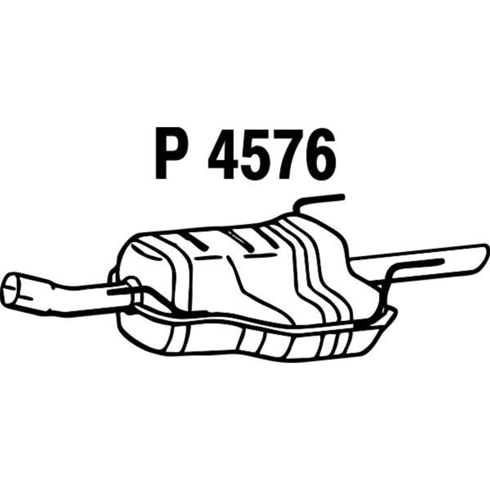 Bakre ljuddämpare 14-4466