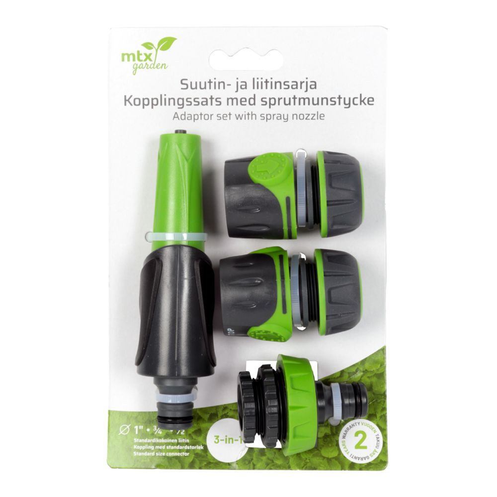 MTX Garden set med munstycken och kopplingar