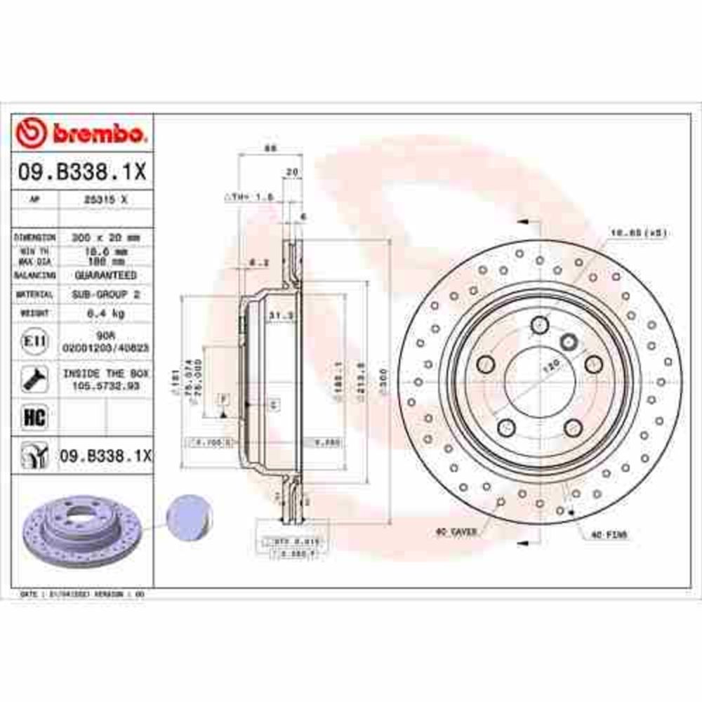 Bromsskiva 22-00492