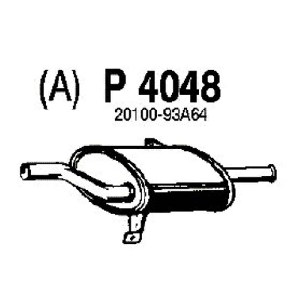Takaäänenvaimentaja 14-4048
