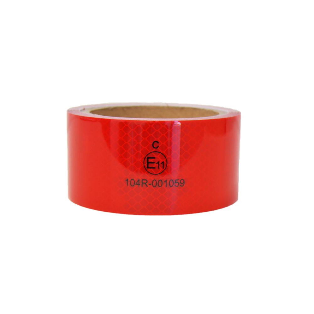 Heijastava teippi perävaunuun/traileriin, 5m, punainen