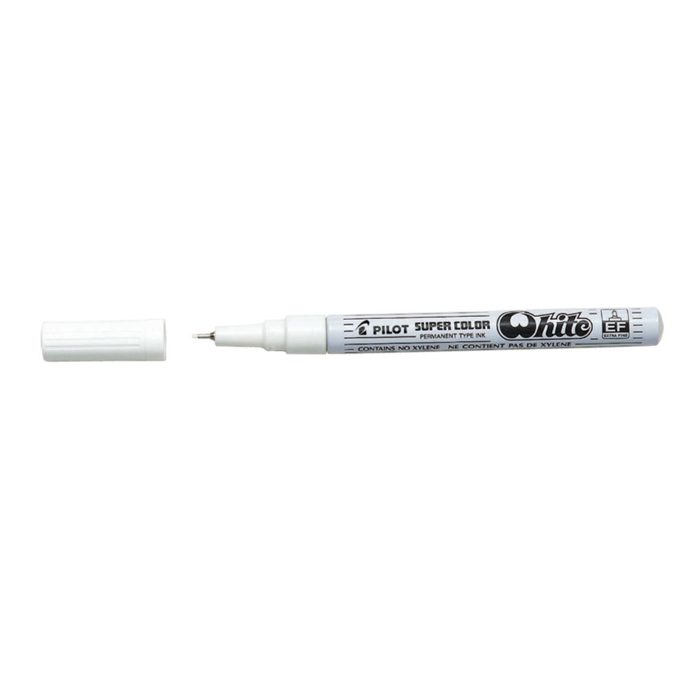 Pilot märkpenna Super Color extra fine vit