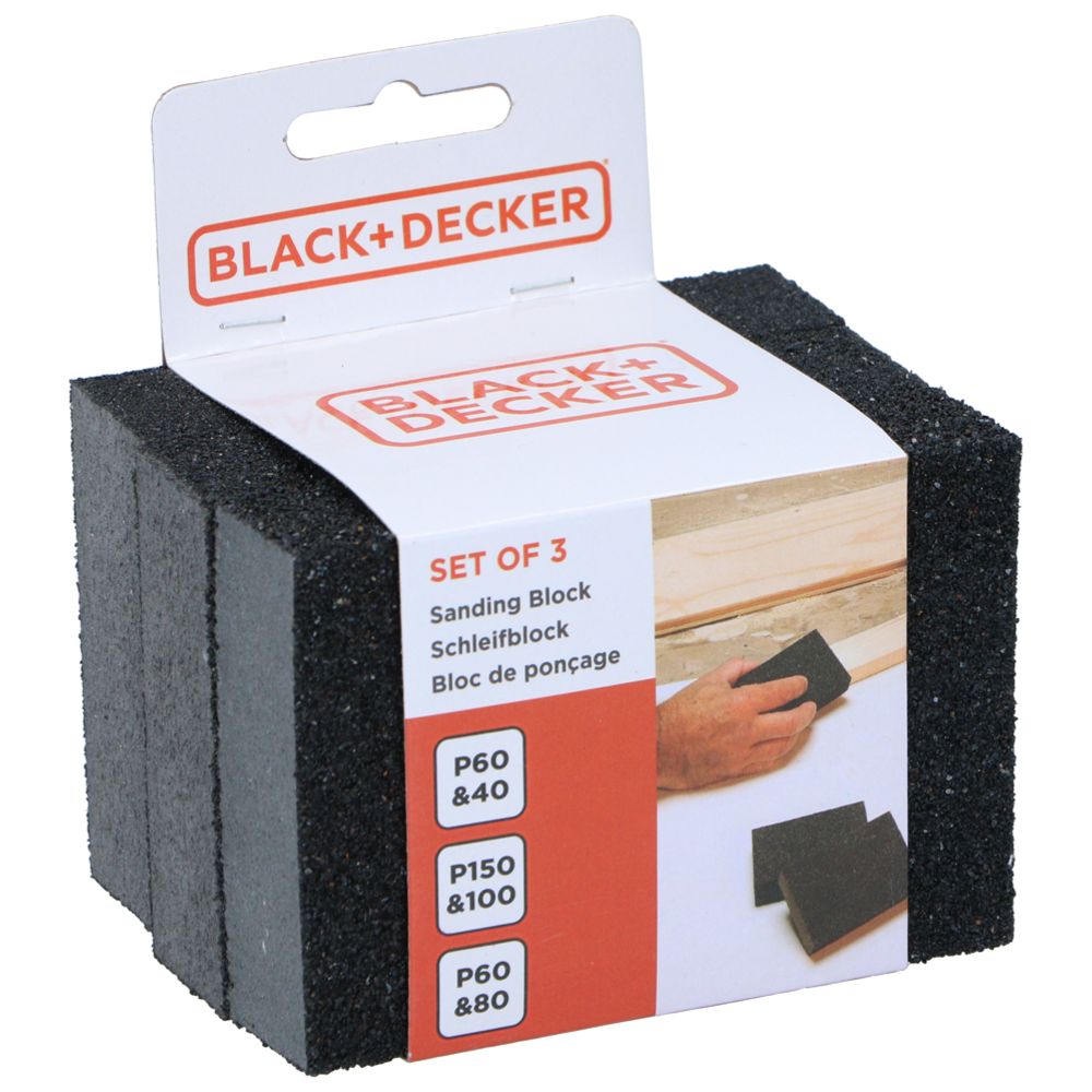 BLACK+DECKER lihvimisklots, 3 tk
