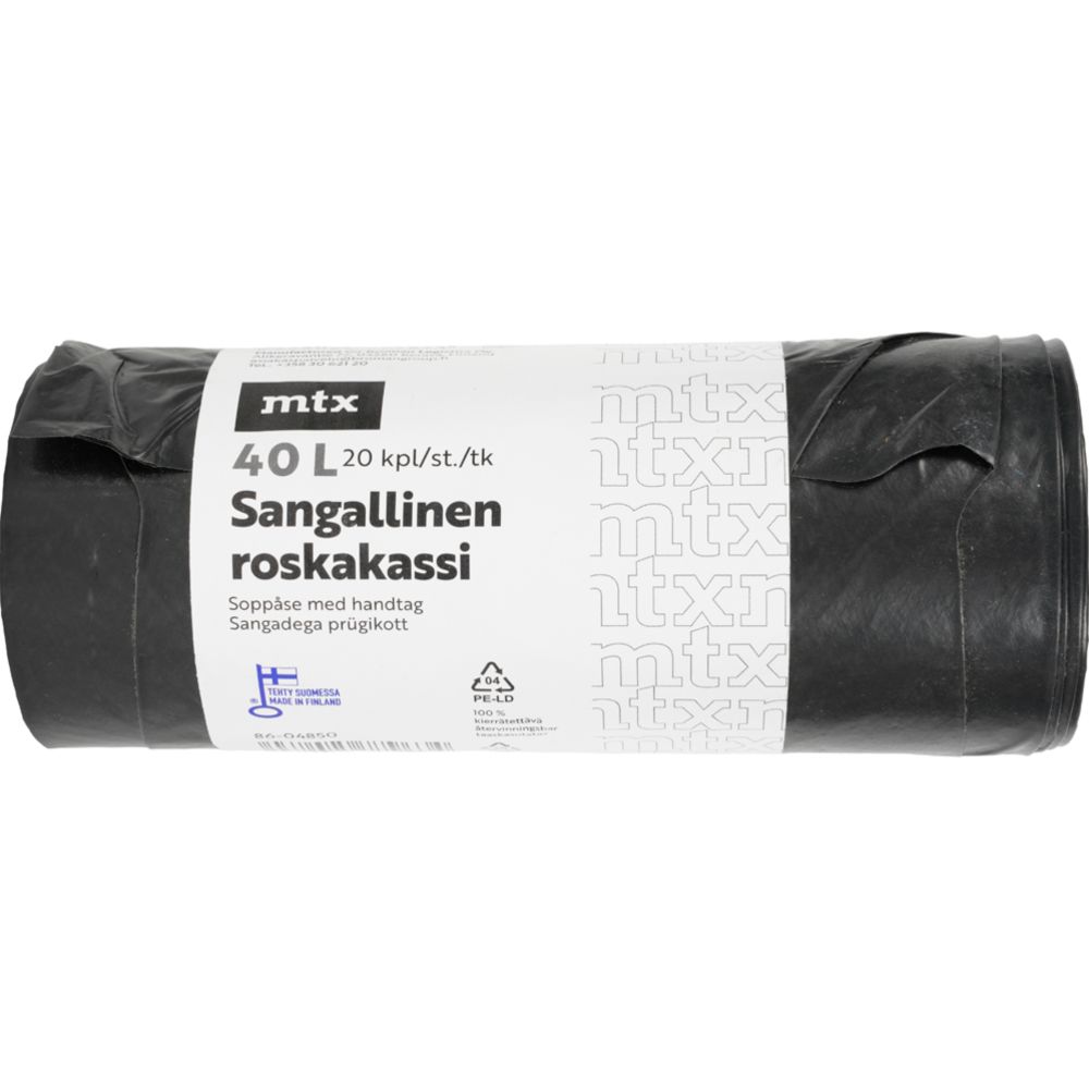 MTX avfallspåse 40 L svart 20 st.