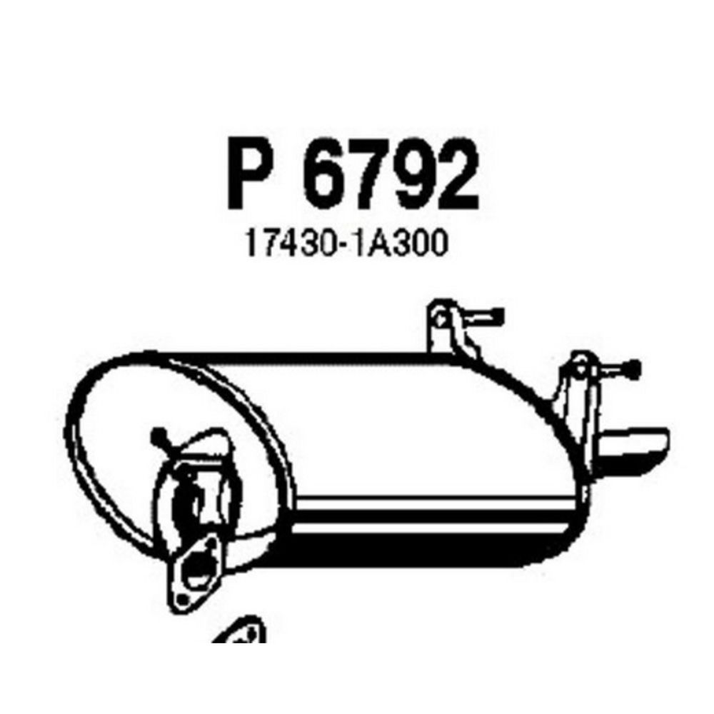 Takaäänenvaimentaja 14-6792