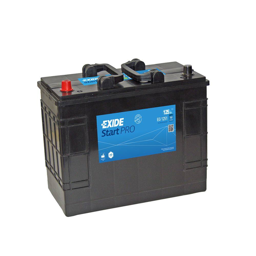 Exide EG1251 125 Ah / 760 A aku, P349 x L175 x K290 +-