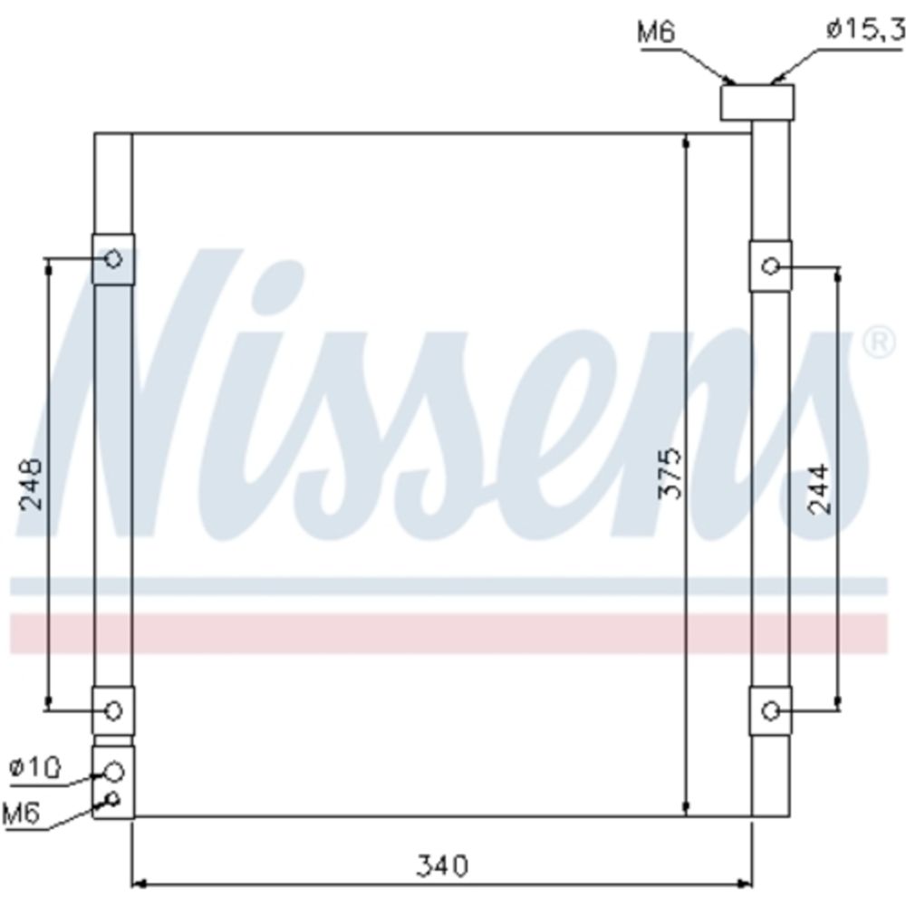 Ilmastointilaitteen lauhdutin 30-00517