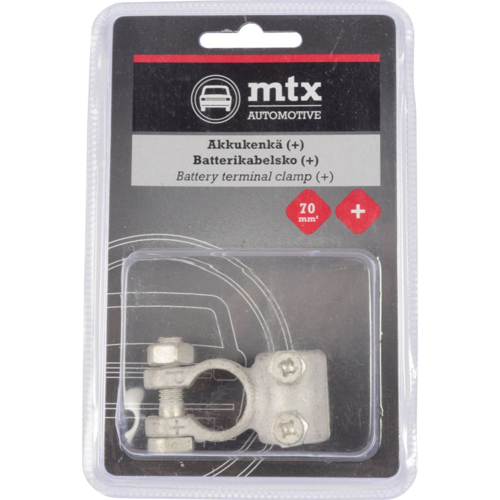 MTX Automotive HD-akuklemm, 70 mm², "+"