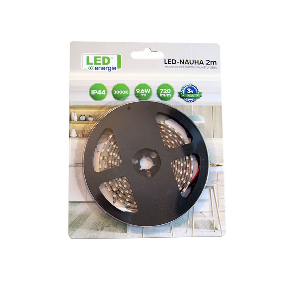 Led Energie 12V LED-valgusriba 9,6 W/m 3000 K 2 m IP44