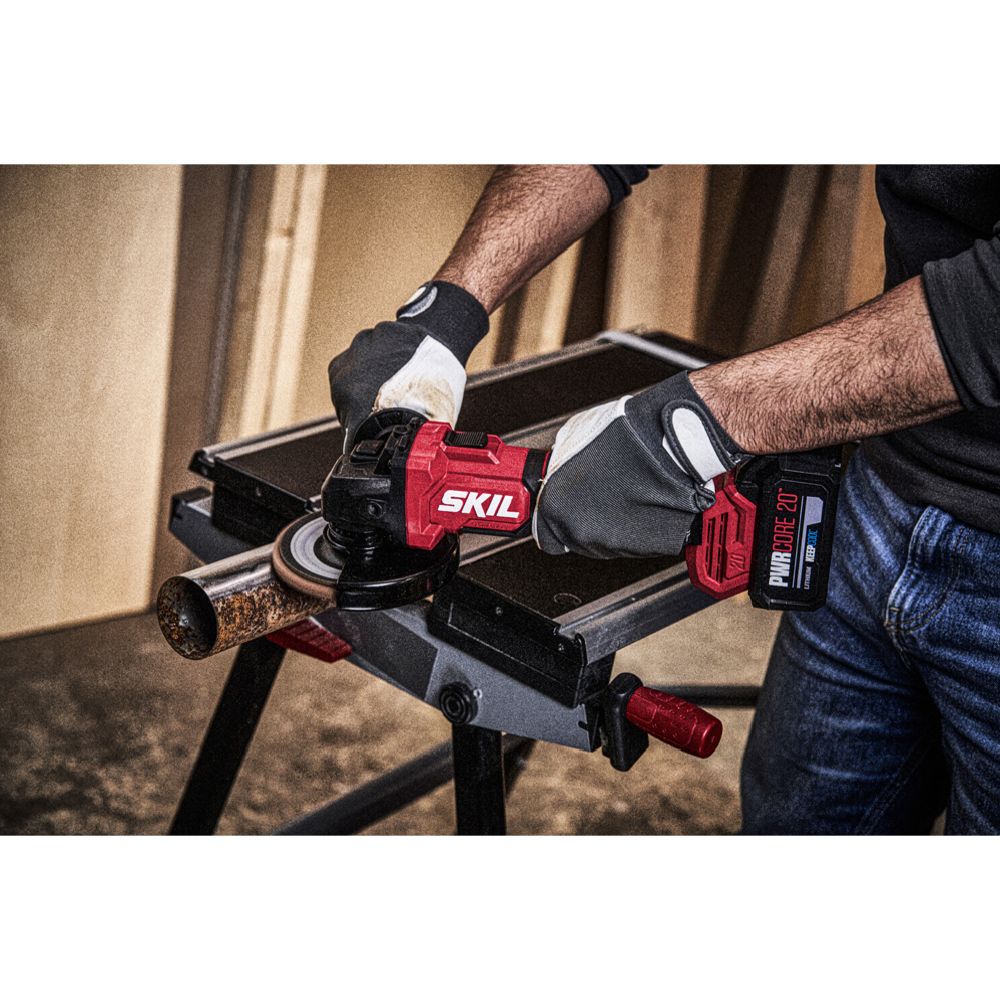 SKIL 3923 CA hiiliharjaton akkukulmahiomakone 125 mm runko
