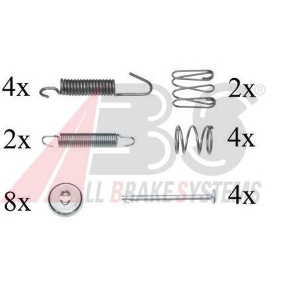 Trummelpiduri klotside montaažikomplekt 23-0816