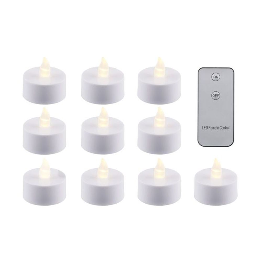 Finnlumor LED-kynttiläsarja kauko-ohjattava 10 kpl