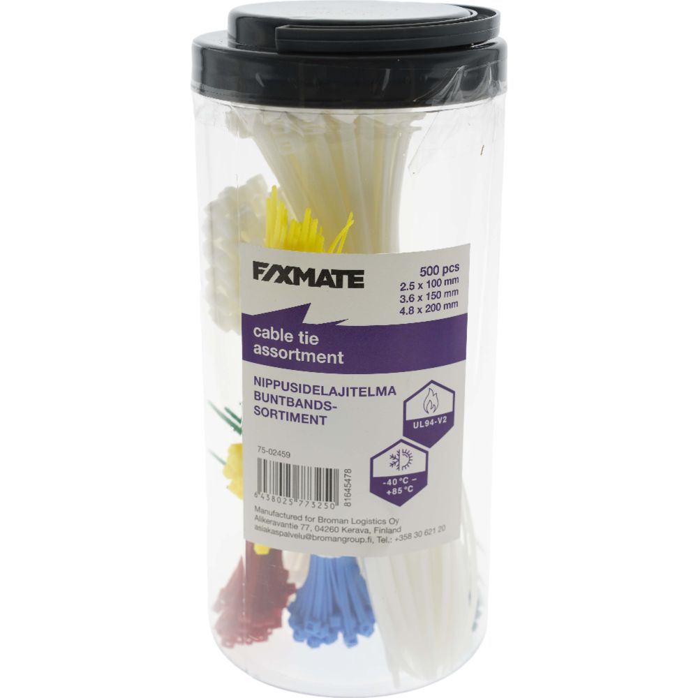 FixMate Kaablisidemete sortiment 500 tk