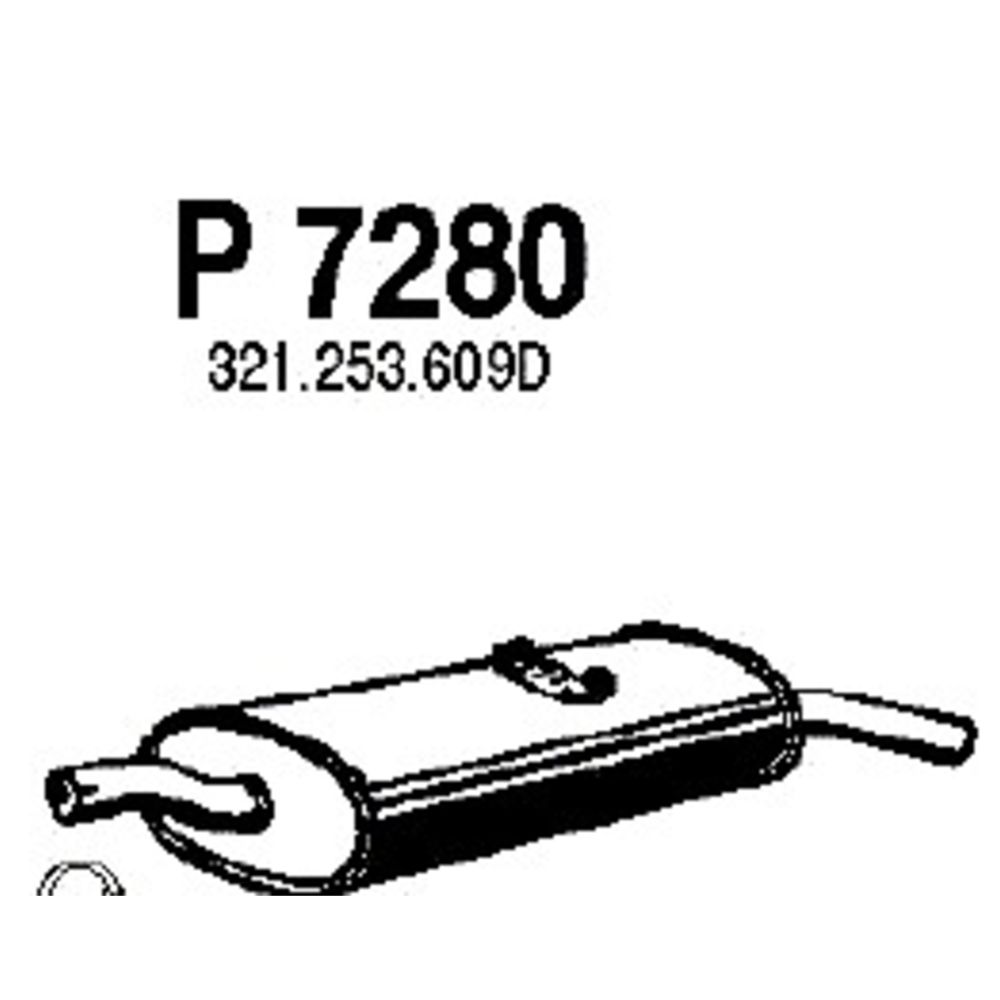 Takaäänenvaimentaja 14-7280