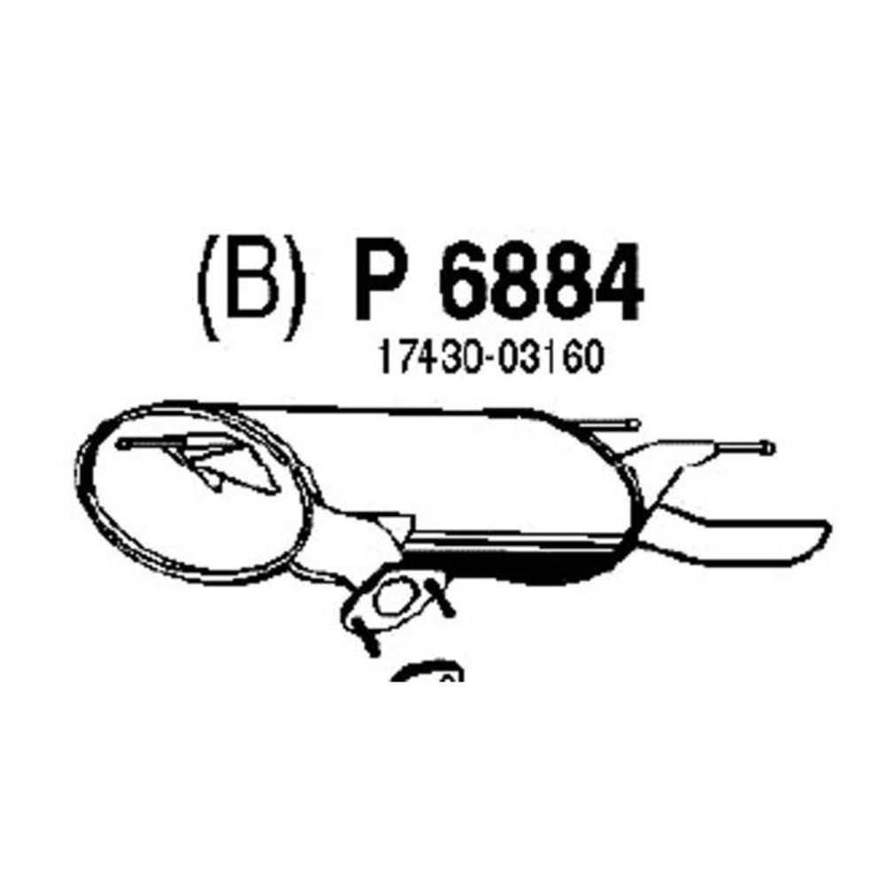 Takaäänenvaimentaja 14-06884