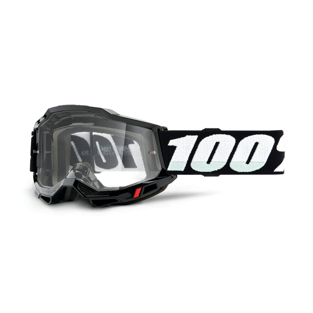 100% Accuri 2 Black crossglasögon junior klar lins