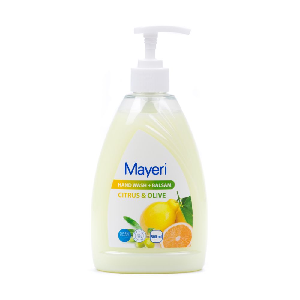 Mayeri Citrus & Olive vedelseep, pumbaga, 500 ml
