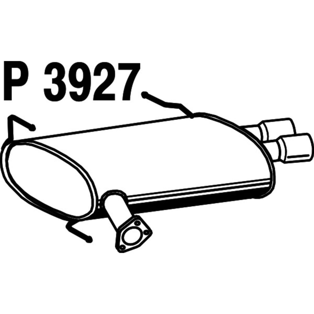 Takaäänenvaimentaja 14-3976
